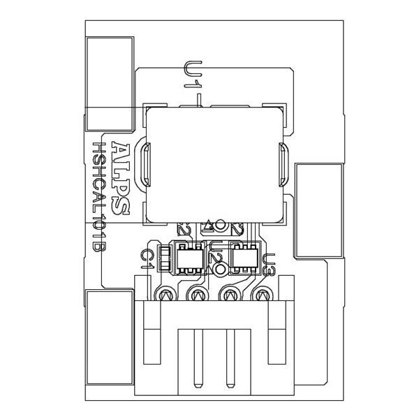 HSHCAL101B(ALPS)板上安装湿度传感器图片